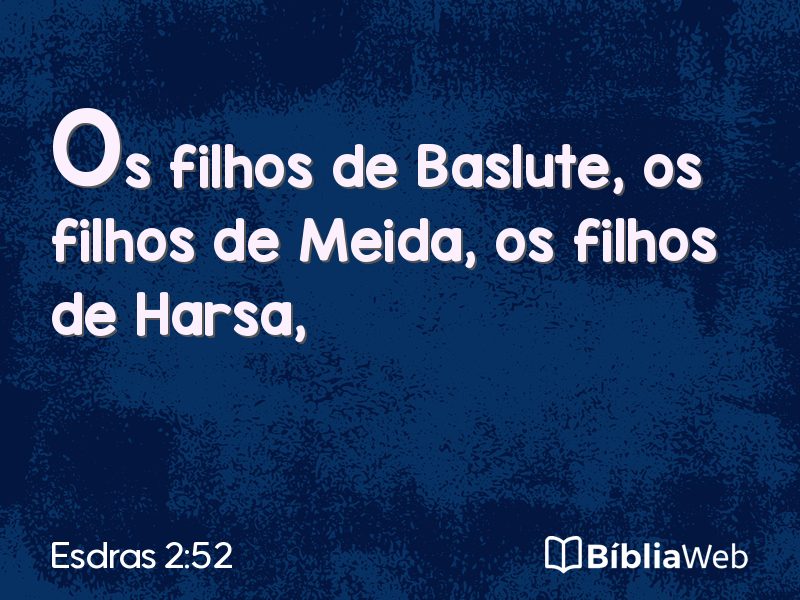 Esdras 2:52 em imagem para compartilhar