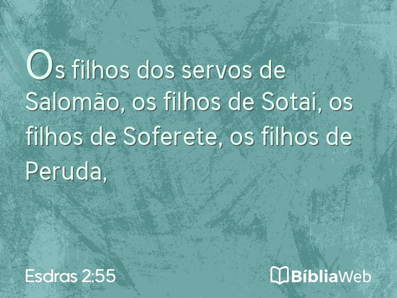 Esdras 2:55 em imagem para compartilhar