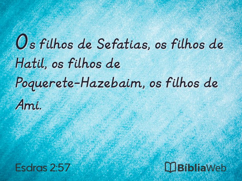 Esdras 2:57 em imagem para compartilhar