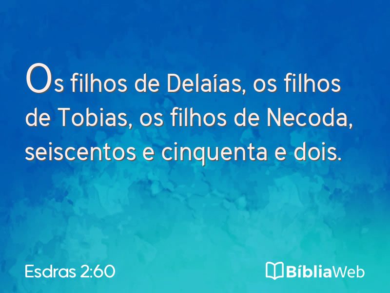 Esdras 2:60 em imagem para compartilhar