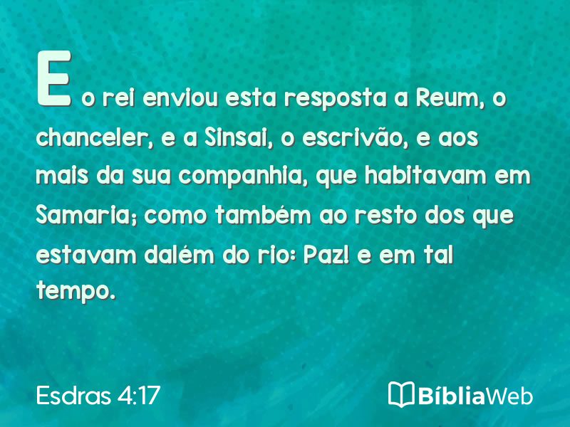 Esdras 4:17 em imagem para compartilhar