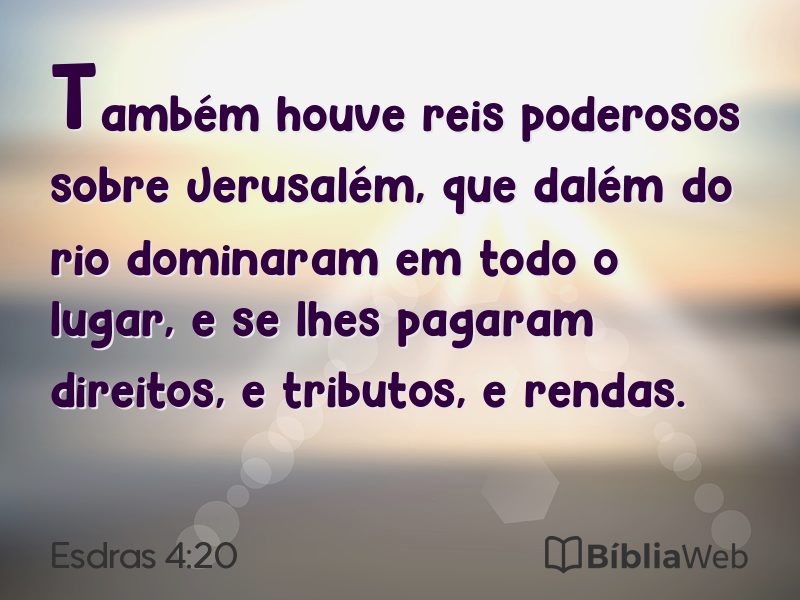 Esdras 4:20 em imagem para compartilhar
