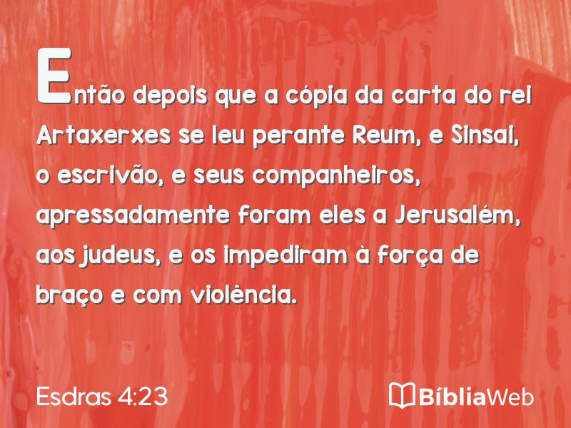 Esdras 4:23 em imagem para compartilhar