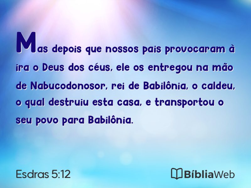 Esdras 5:12 em imagem para compartilhar