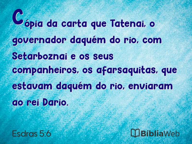 Esdras 5:6 em imagem para compartilhar