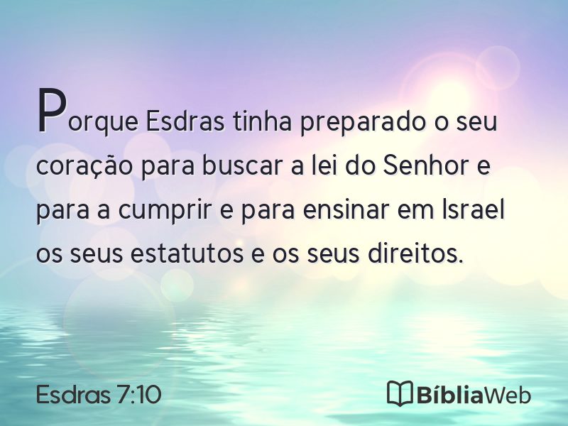 Esdras 7:10 em imagem para compartilhar