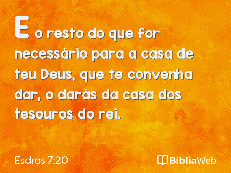 Esdras 7:20 em imagem para compartilhar