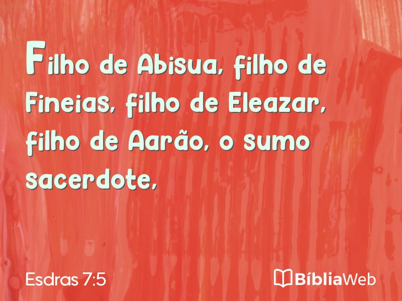 Esdras 7:5 em imagem para compartilhar