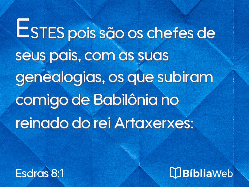 Esdras 8:1 em imagem para compartilhar