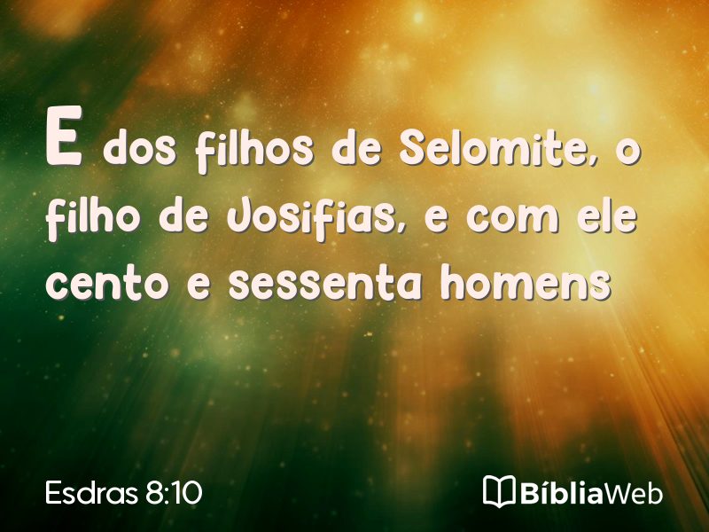 Esdras 8:10 em imagem para compartilhar