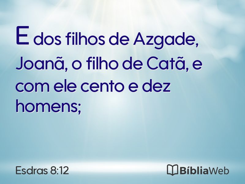 Esdras 8:12 em imagem para compartilhar