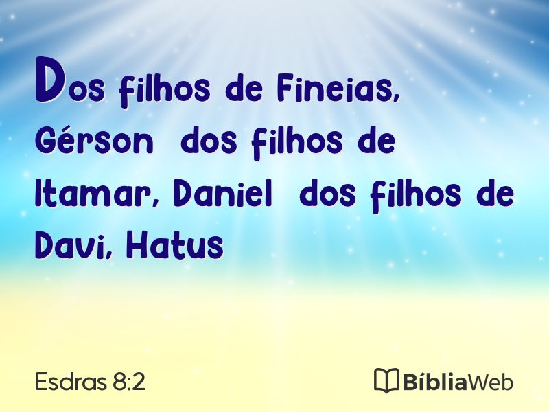 Esdras 8:2 em imagem para compartilhar