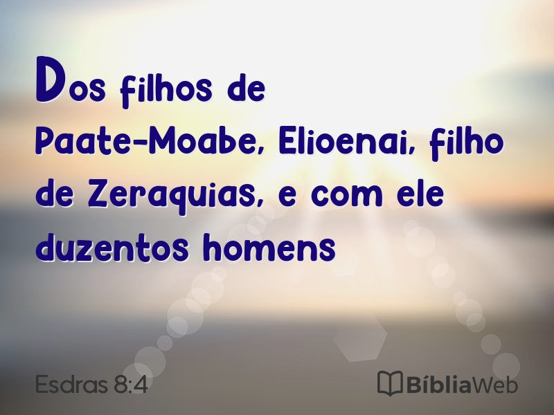 Esdras 8:4 em imagem para compartilhar