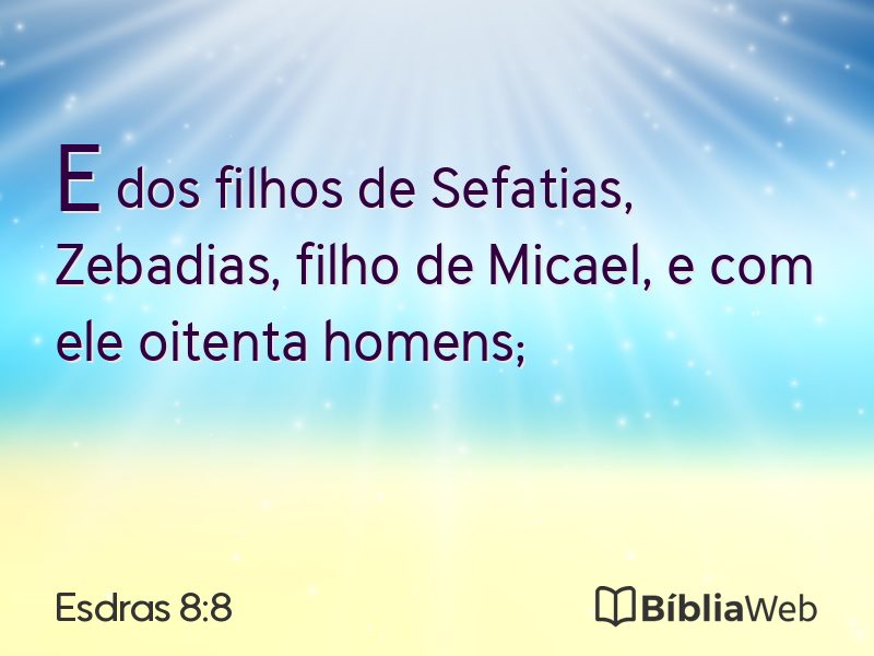 Esdras 8:8 em imagem para compartilhar