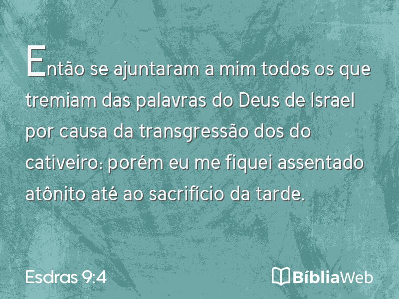 Esdras 9:4 em imagem para compartilhar