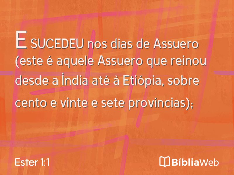 Ester 1:1 em imagem para compartilhar
