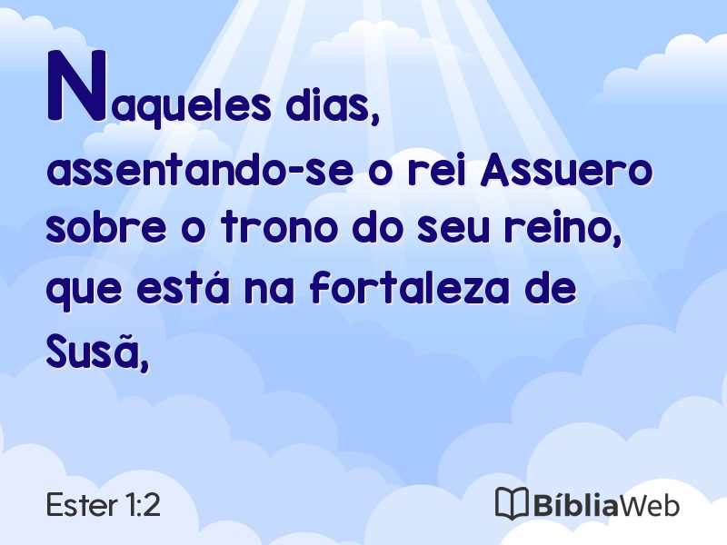 Ester 1:2 em imagem para compartilhar