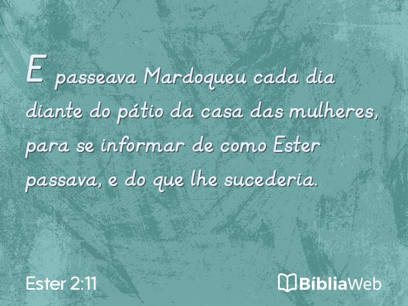 Ester 2:11 em imagem para compartilhar