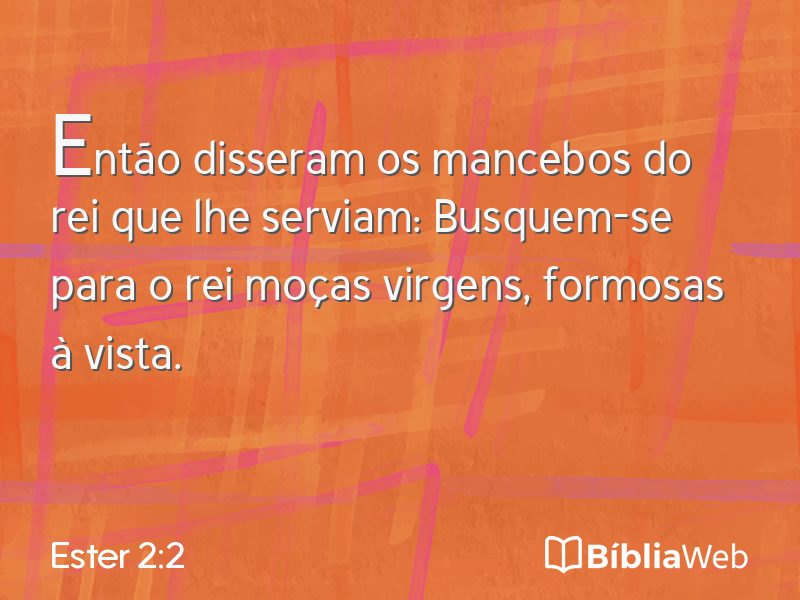 Ester 2:2 em imagem para compartilhar