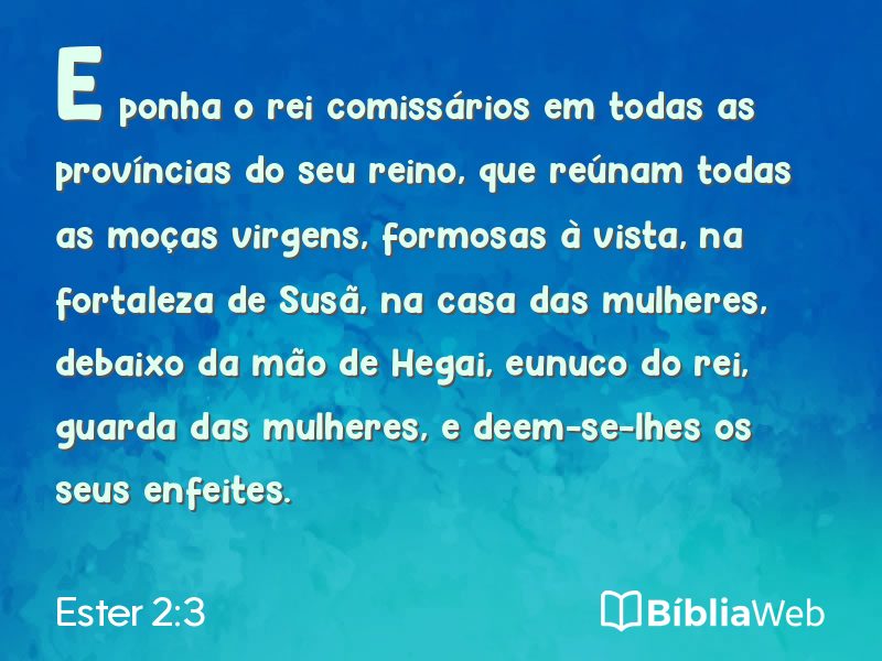 Ester 2:3 em imagem para compartilhar