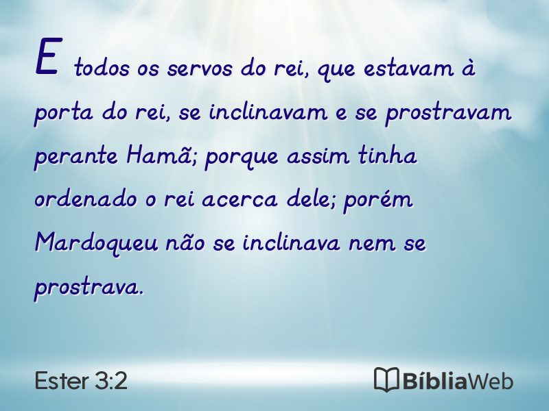 Ester 3:2 em imagem para compartilhar