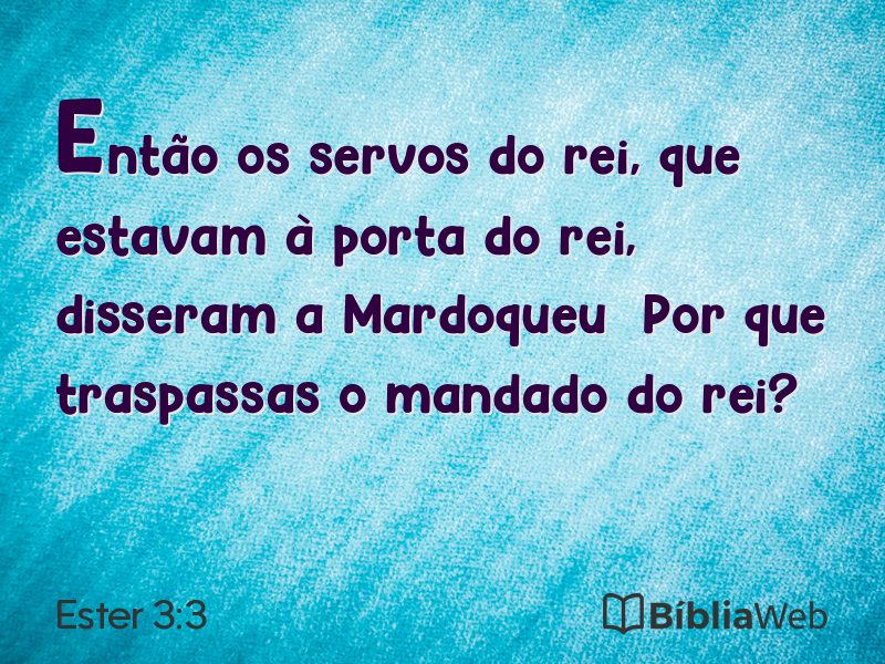 Ester 3:3 em imagem para compartilhar
