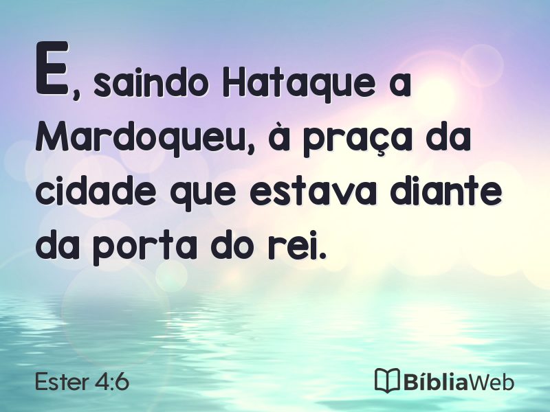Ester 4:6 em imagem para compartilhar