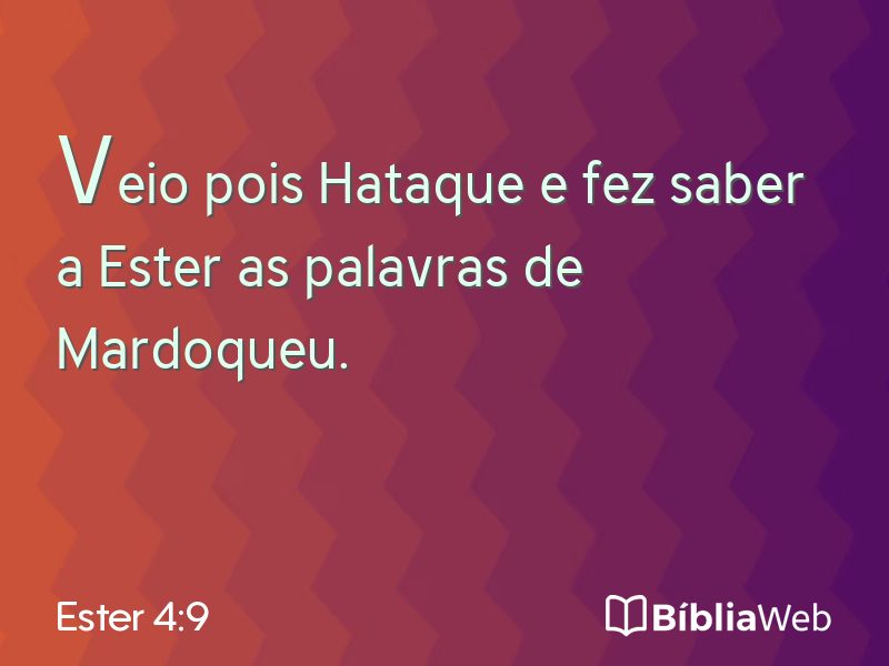 Ester 4:9 em imagem para compartilhar