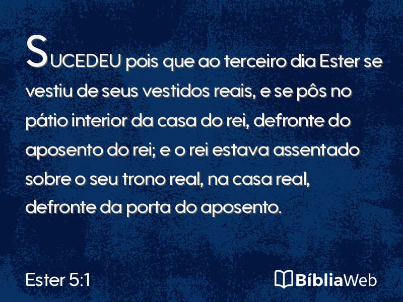 Ester 5:1 em imagem para compartilhar
