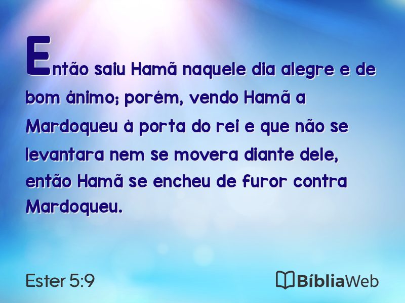 Ester 5:9 em imagem para compartilhar