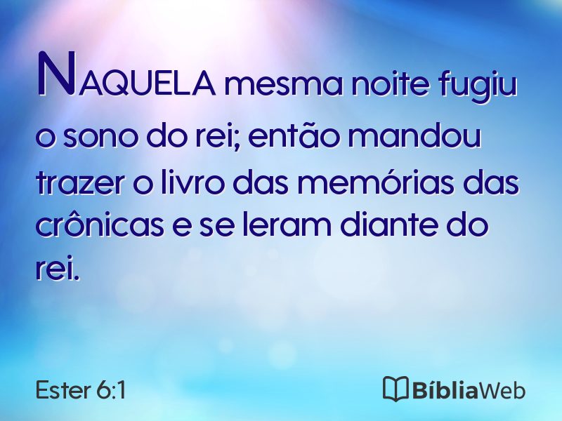 Ester 6:1 em imagem para compartilhar