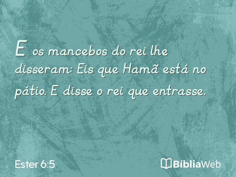 Ester 6:5 em imagem para compartilhar