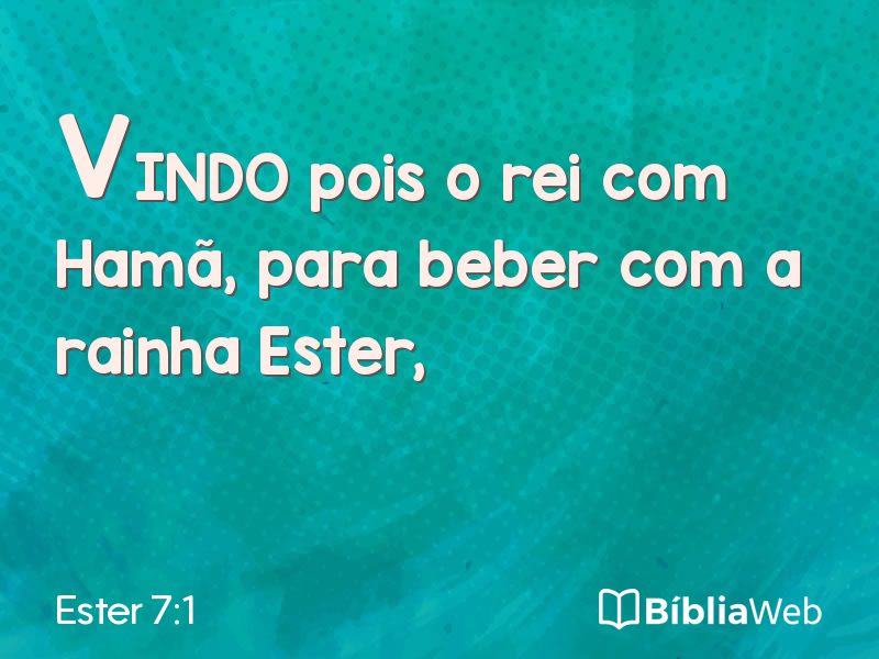 Ester 7:1 em imagem para compartilhar