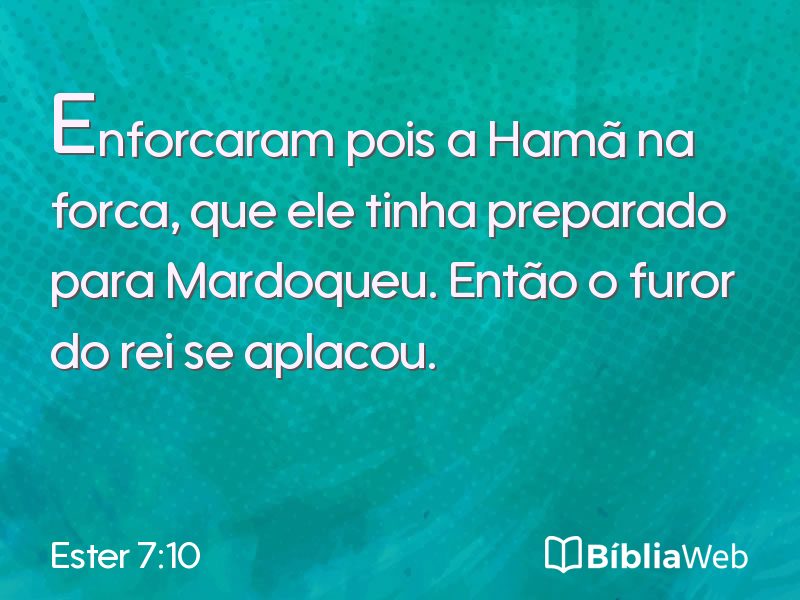Ester 7:10 em imagem para compartilhar