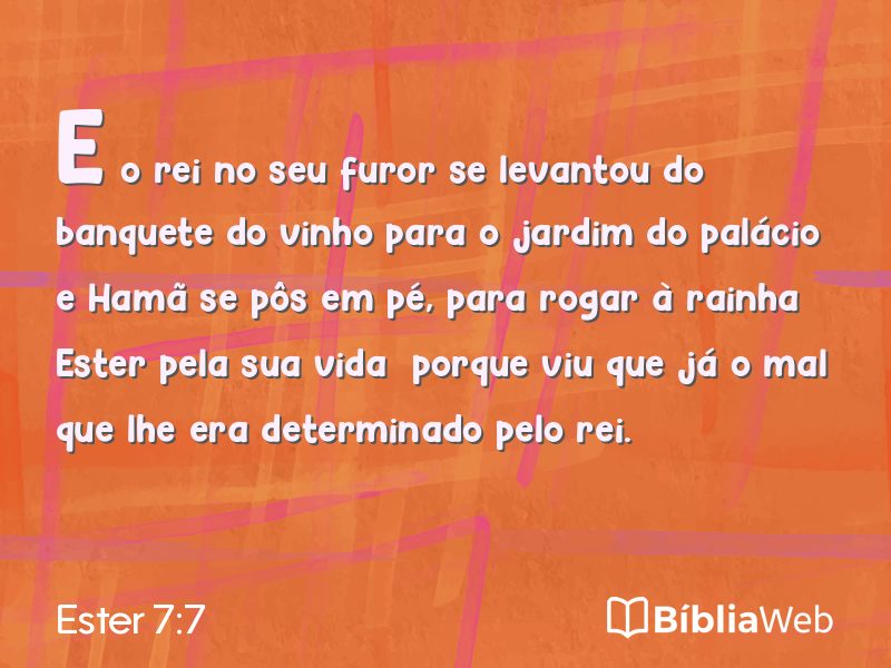 Ester 7:7 em imagem para compartilhar
