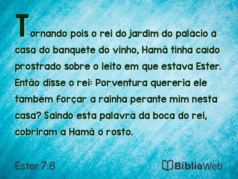 Ester 7:8 em imagem para compartilhar
