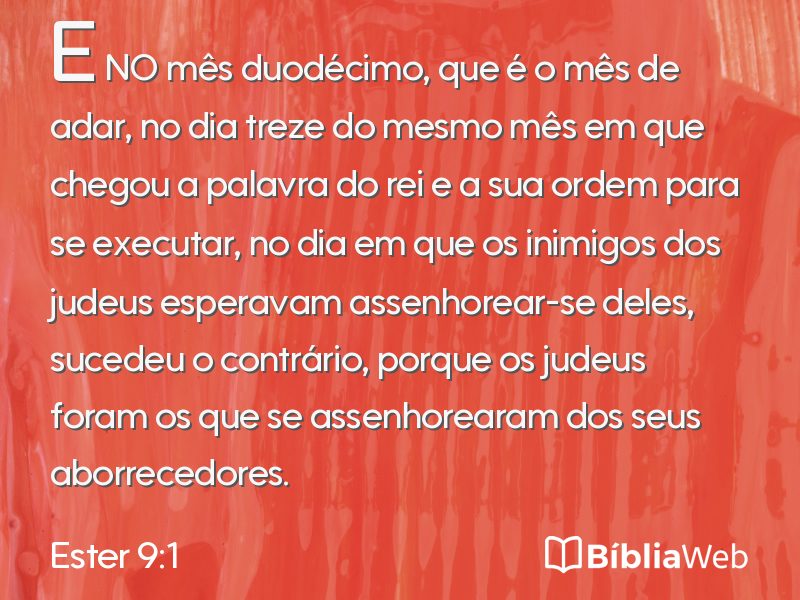 Ester 9:1 em imagem para compartilhar