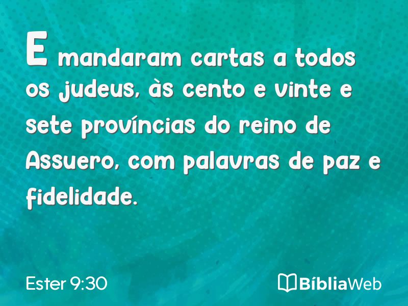 Ester 9:30 em imagem para compartilhar