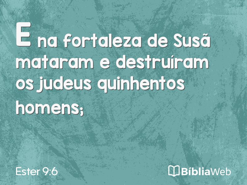 Ester 9:6 em imagem para compartilhar
