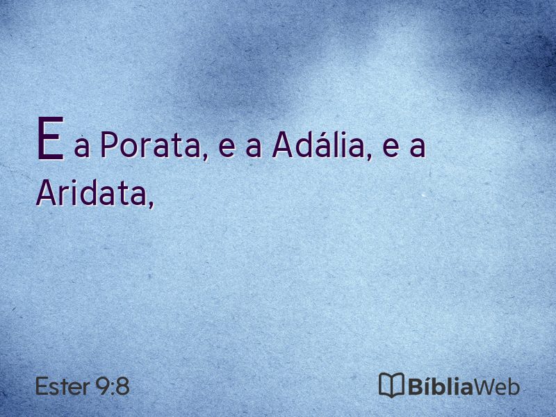Ester 9:8 em imagem para compartilhar