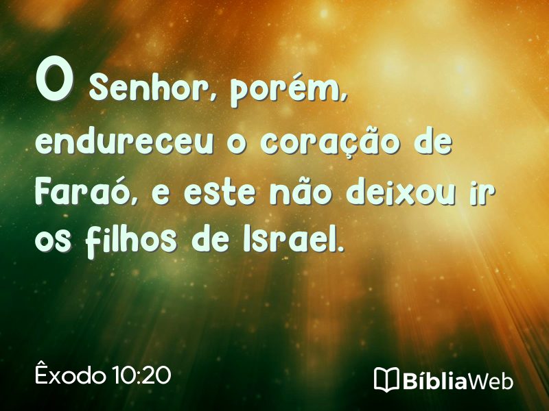 Êxodo 10:20 em imagem para compartilhar