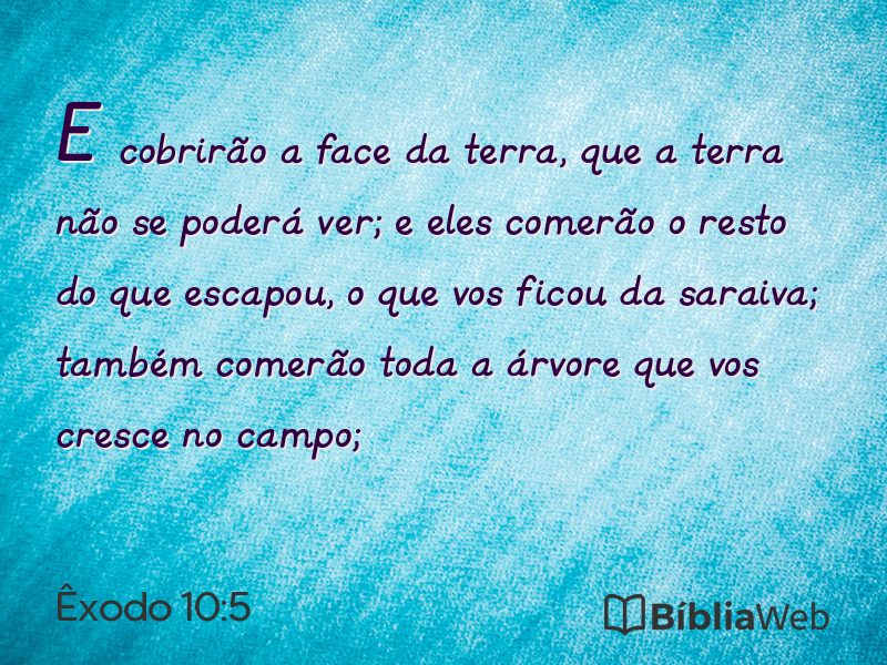 Êxodo 10:5 em imagem para compartilhar