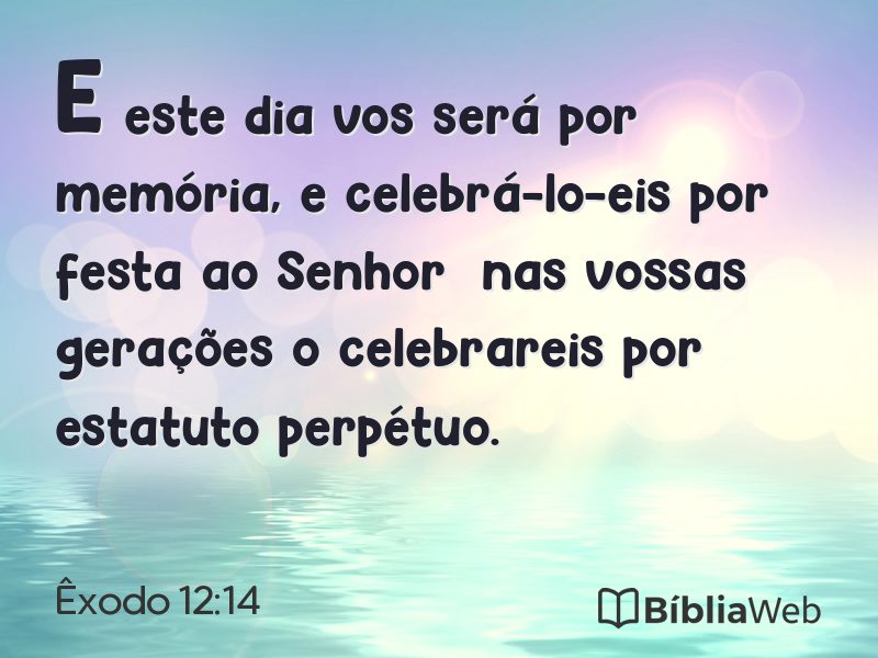Êxodo 12:14 em imagem para compartilhar
