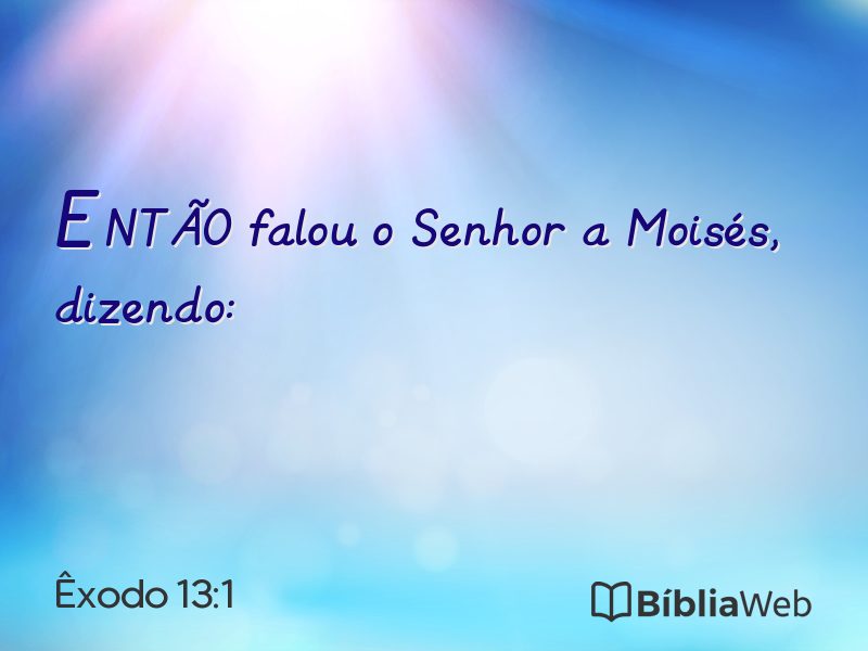 Êxodo 13:1 em imagem para compartilhar