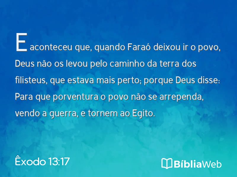 Êxodo 13:17 em imagem para compartilhar