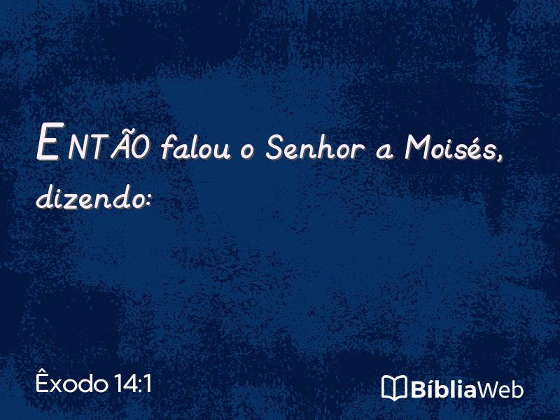 Êxodo 14:1 em imagem para compartilhar