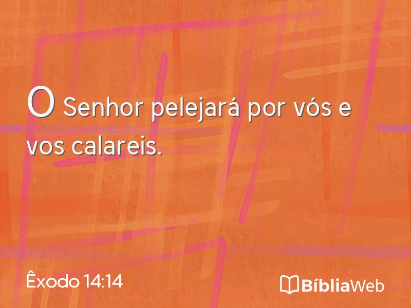 Êxodo 14:14 em imagem para compartilhar