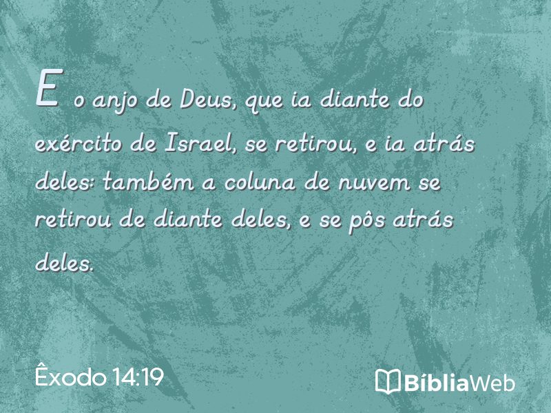 Êxodo 14:19 em imagem para compartilhar