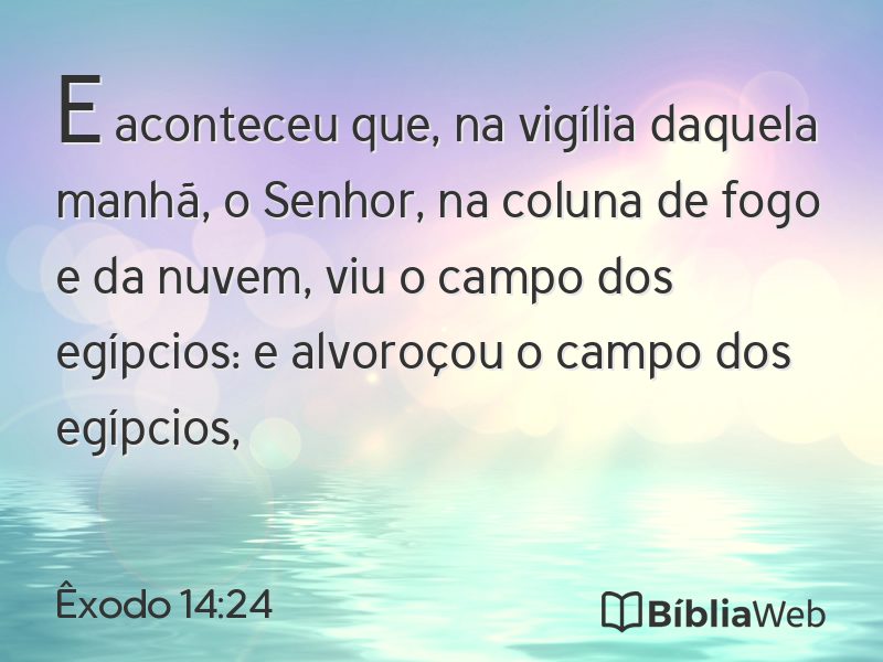 Êxodo 14:24 em imagem para compartilhar