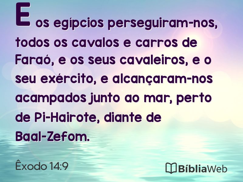 Êxodo 14:9 em imagem para compartilhar